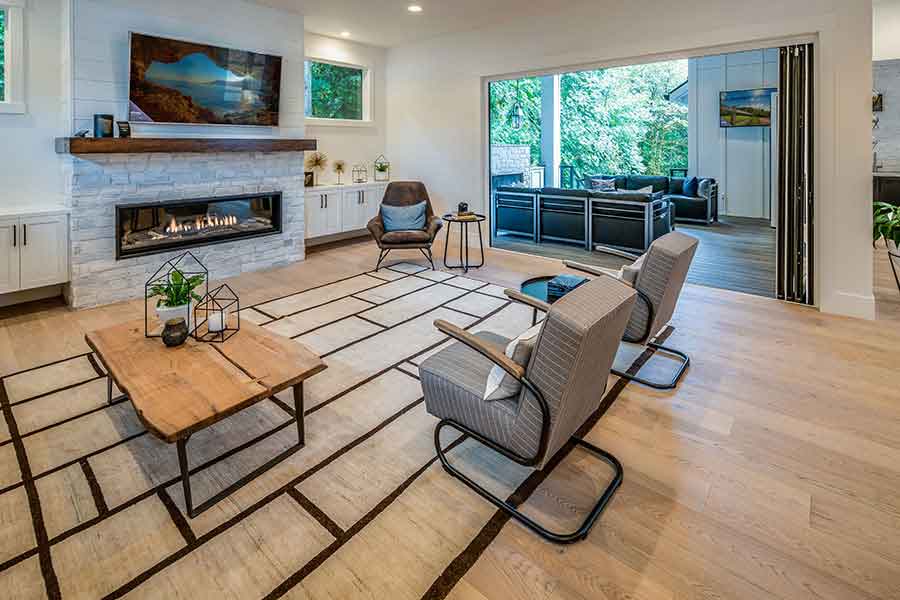 The Whitby Custom Home Living Room