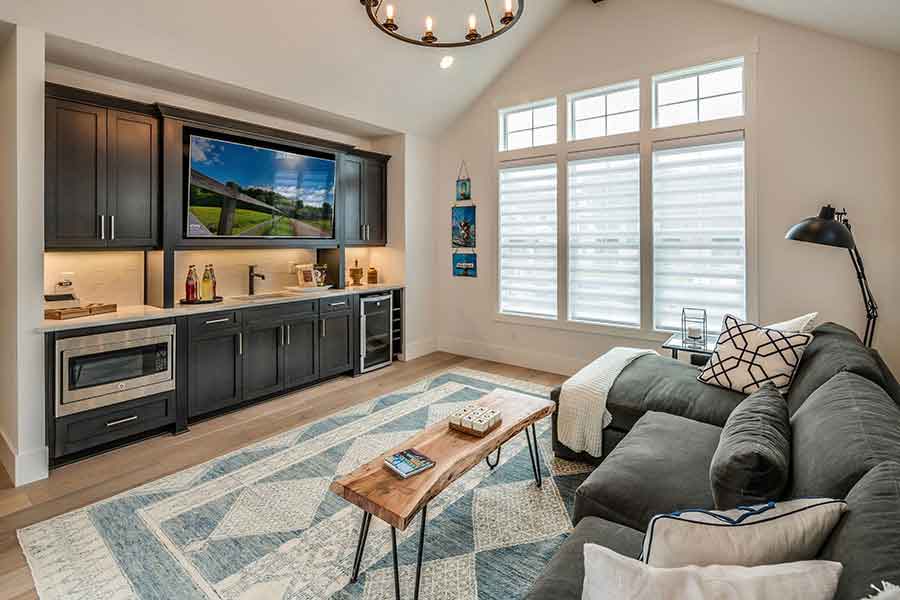 The Whitby Custom Home Living Room