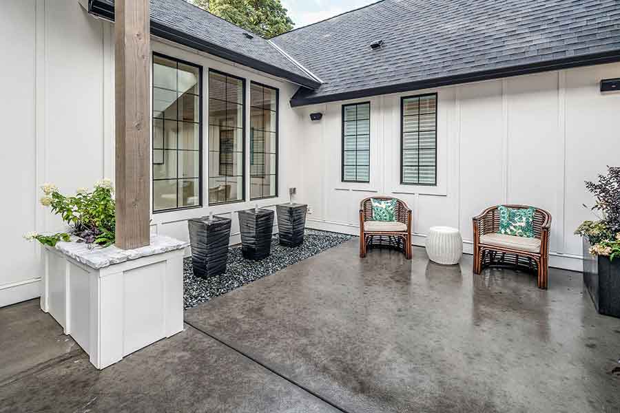 The Whitby Custom Home Back Exterior