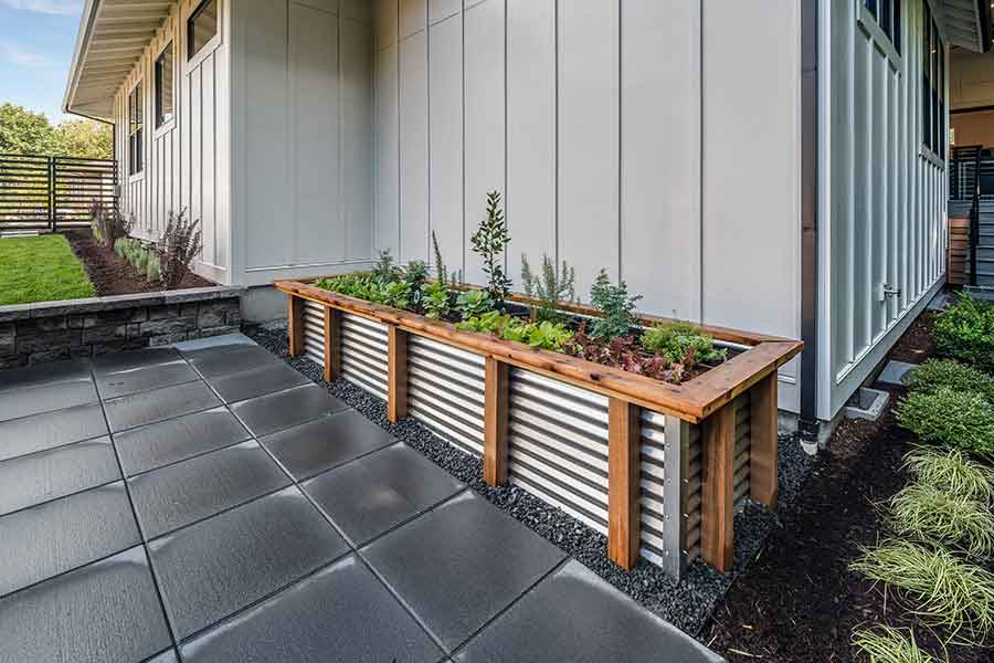 The Whitby Custom Home Back Exterior