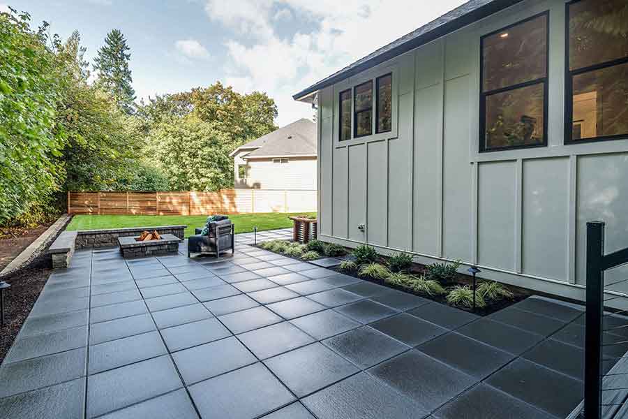 The Whitby Custom Home Back Exterior