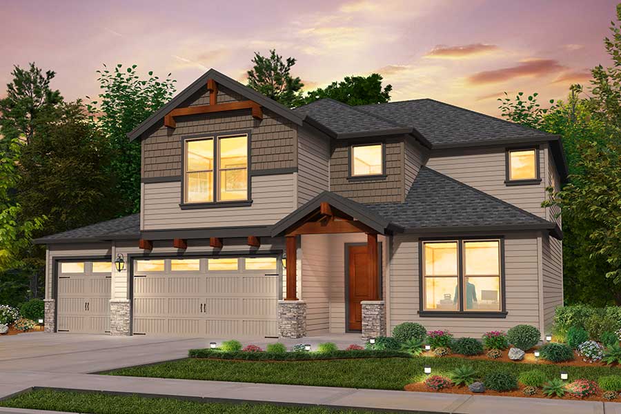Rendering of the Clearwater home by Generation Homes Northwest