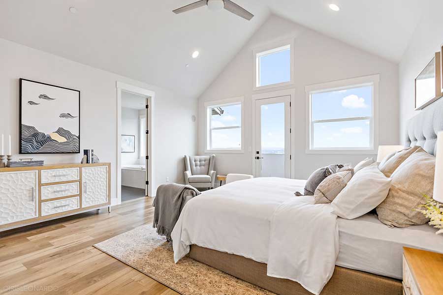 The Lily Custom Home Bedroom