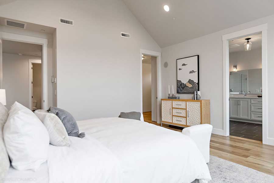 The Lily Custom Home Bedroom