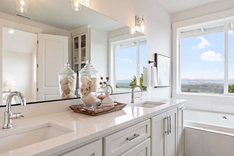 The Lily Custom Home Bathroom