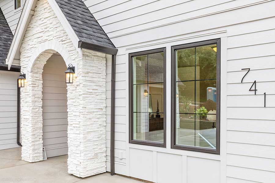 The Lily Custom Home Front Entry Exterior