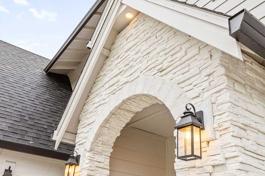 The Lily Custom Home Front Porch Detail