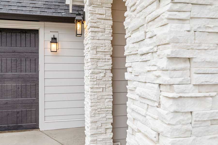 The Lily Custom Home Front Entry Detail