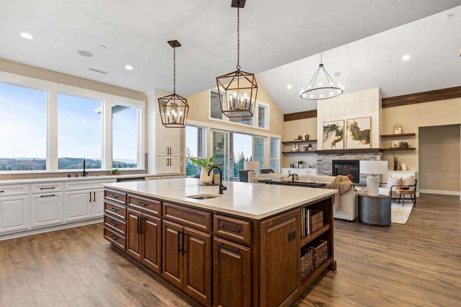The Hart Custom Home Kitchen Island