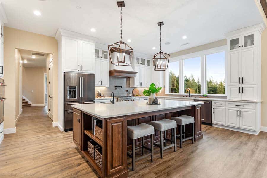 The Hart Custom Home Kitchen Island