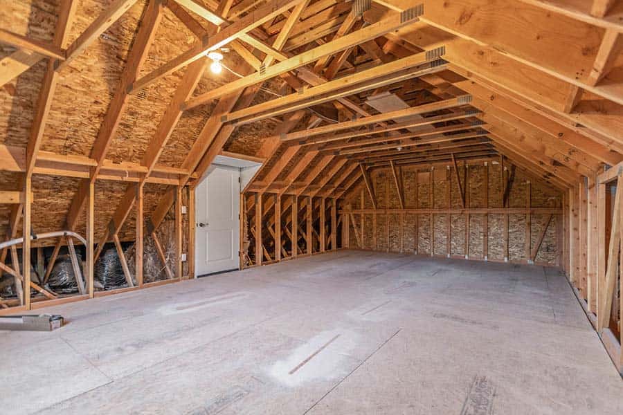 The Hart Custom Home Attic