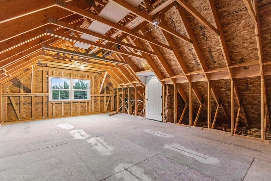 The Hart Custom Home Attic