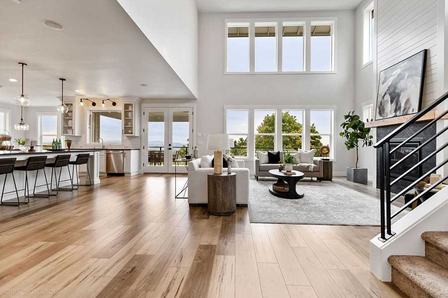 The Lily Custom Home Living Room