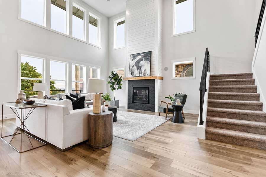 The Lily Custom Home Living Room