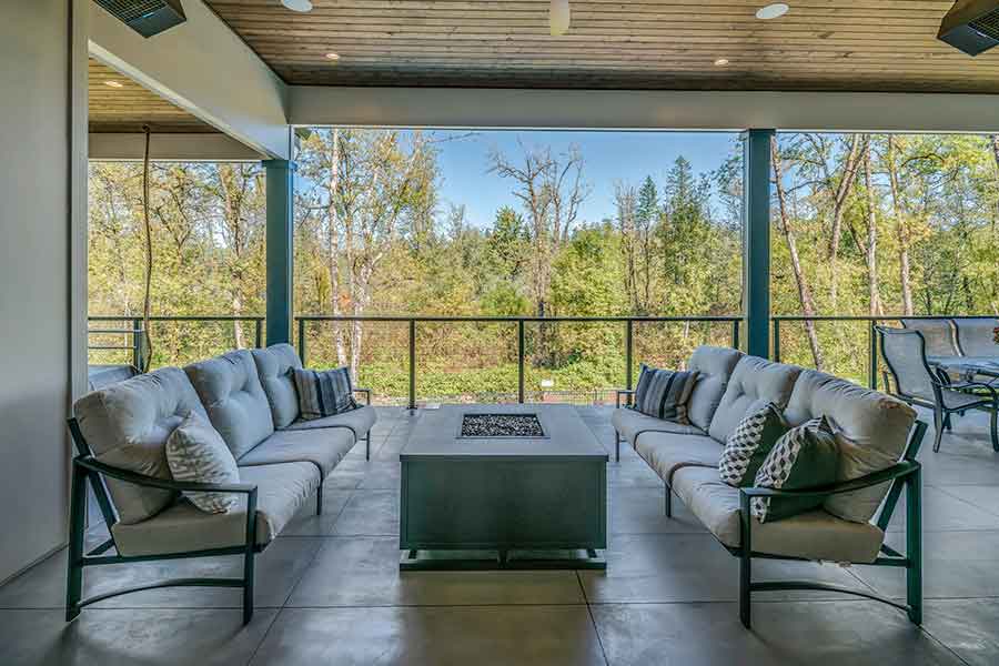 The Madison Custom Home Back Deck