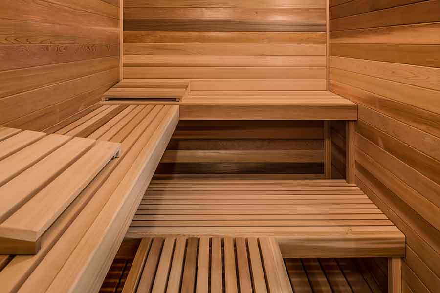 The Madison Custom Home Sauna