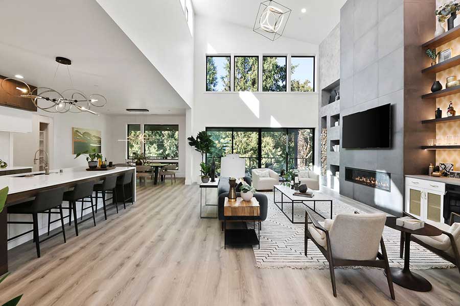 Fusion Oasis Custom Home Living Room