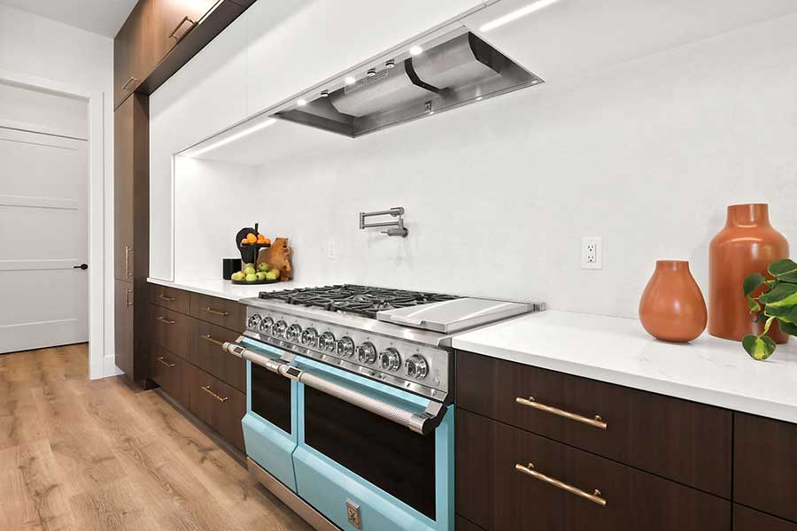 Fusion Oasis Custom Home Kitchen Stove