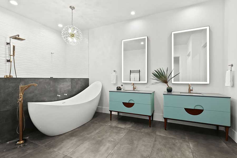 Fusion Oasis Custom Home Bathroom