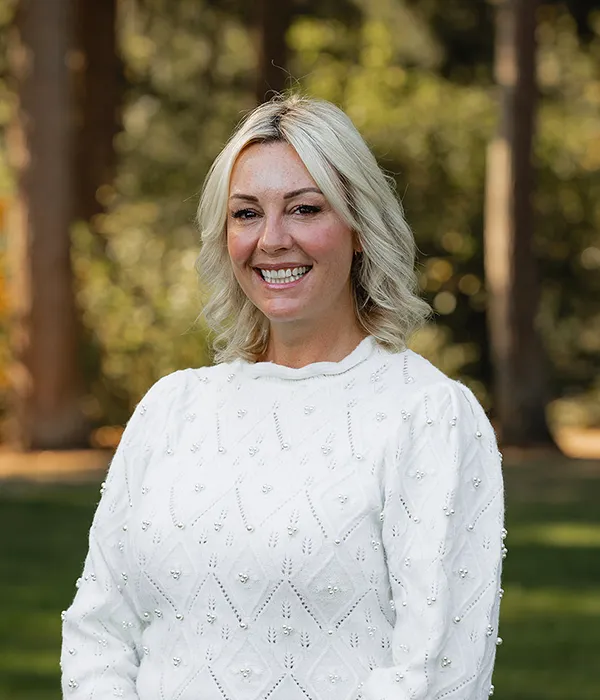 Portrait photograph of Mary Helmes, Owner