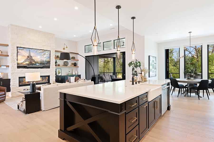 The Madison Custom Home Kitchen Island